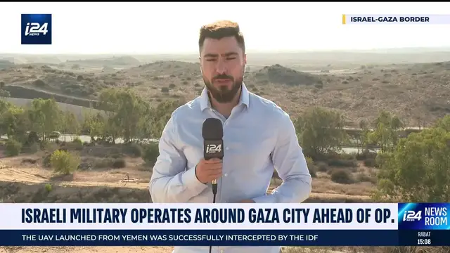 'Video thumbnail for Israeli military operates around Gaza City ahead of op.'