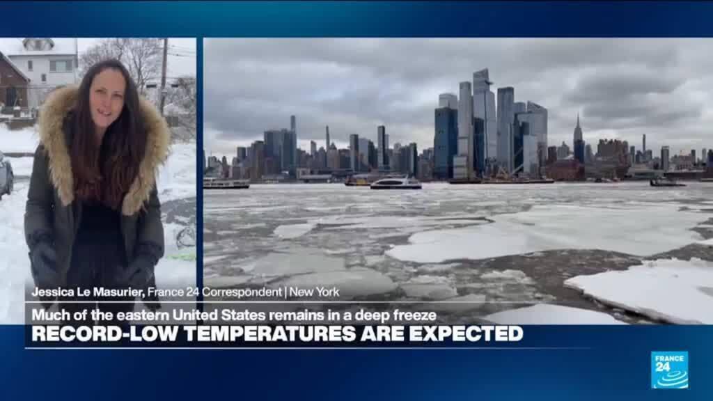 Video thumbnail for Winter storm grips much of US in snow, ice, Arctic cold