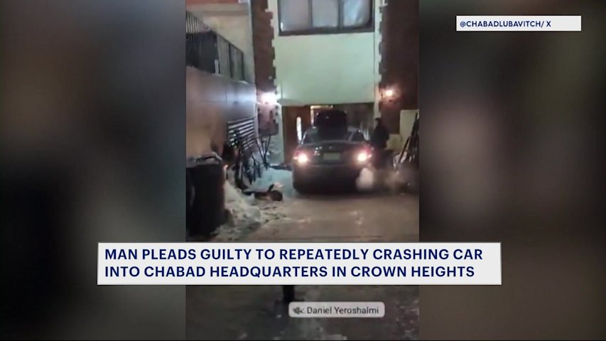 Video thumbnail for Man admits to intentionally ramming his car into Chabad Lubavitch Headquarters in Crown Heights