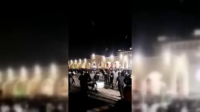 Video thumbnail for Iran: Clashes Erupt Inside Religious Shrine in Iran.
