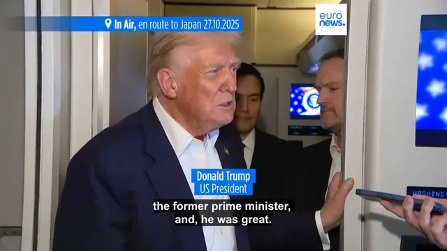 'Video thumbnail for Japan's new PM looks to boost relations with the US as Trump touches down in Tokyo'