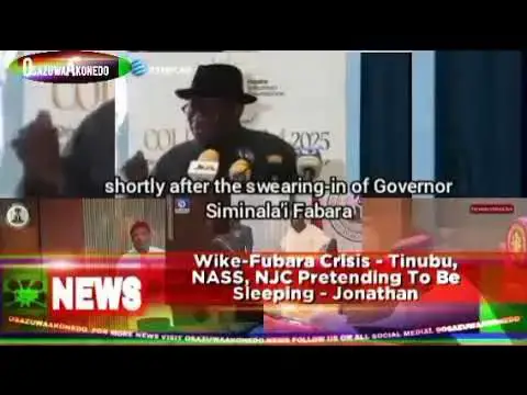 Video thumbnail for Wike-Fubara Crisis - Tinubu, NASS, NJC Pretending To Be Sleeping - Jonathan