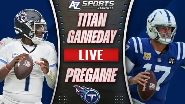 'Video thumbnail for a to z sports nashville: titans-colts pregame: can tennessee find a win in indianapolis? taylor vs. levis matchup'