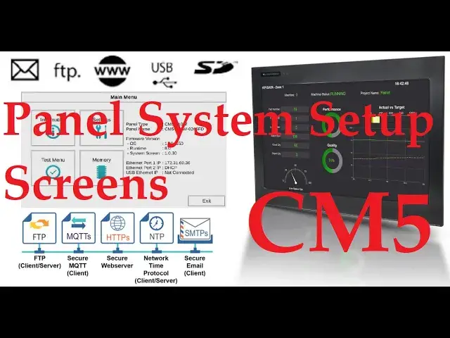 Video thumbnail for C-More CM5 HMI Series Panel System Setup Screens