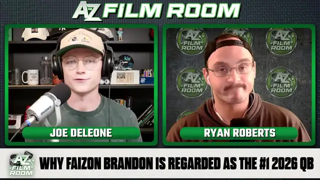 'Video thumbnail for a to z sports film room: faizon brandon: elite 2026 qb potential, tennessee volunteers commit'