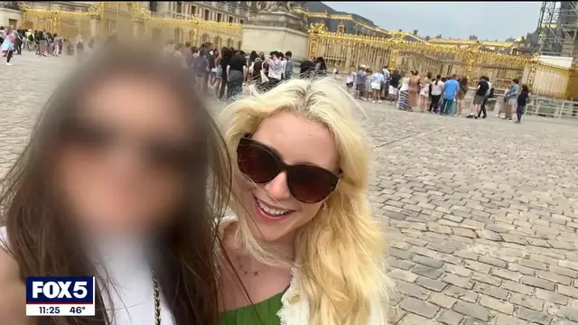'Video thumbnail for AI scam tricks woman into thinking her sister was kidnapped'