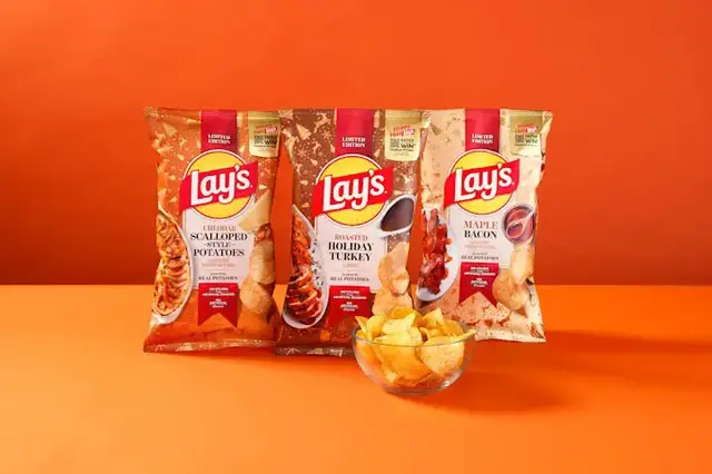 Video thumbnail for Lay's rolls out 5 holiday-inspired potato chip flavors, including turkey and chocolate
