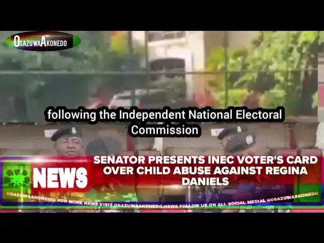 Video thumbnail for Senator Presents INEC Voter's Card Over Child Abuse Against Regina Daniels