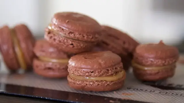 Video thumbnail for Chocolate & Caramel Macarons w/ Chris Thompson | Byron Talbott