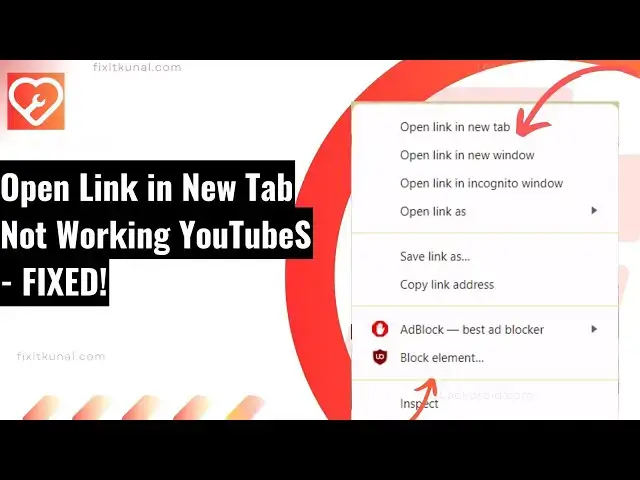 Video thumbnail for (FIXED) “Open Link in New Tab Not Working YouTube”