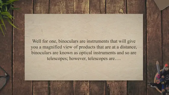 Video thumbnail for Binoculars and Telescopes
