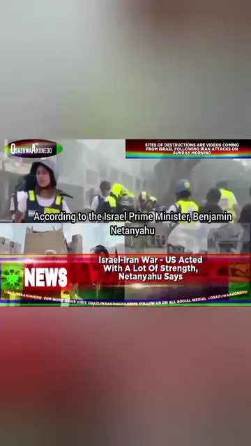 Video thumbnail for Israel-Iran War - US Acted With A Lot Of Strength, Netanyahu Says
