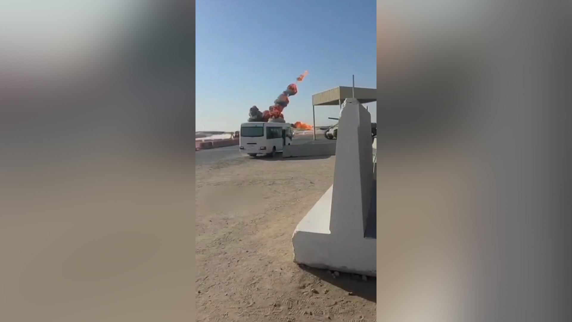 Video thumbnail for Iranian drone strikes US military facility in Kuwait