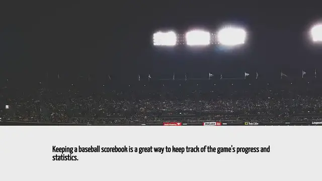 Video thumbnail for Baseball How To Keep Scorebook