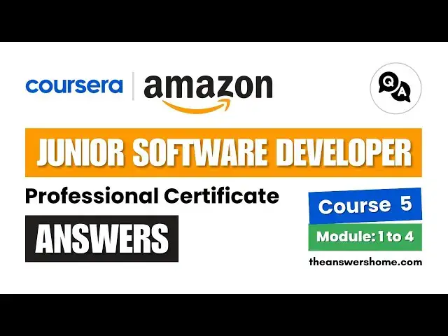 Video thumbnail for Full Stack Web Development Answers || Amazon Junior Software Developer