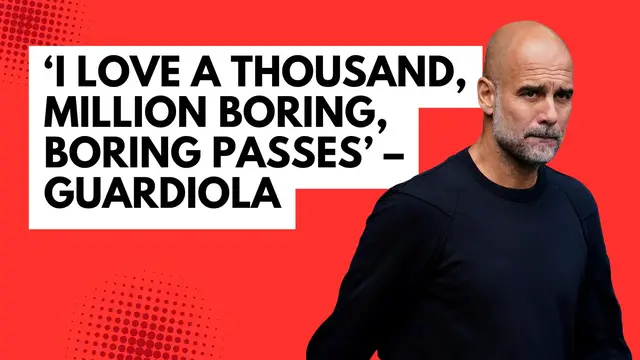 'Video thumbnail for Guardiola: 'I will never ever change my beliefs''