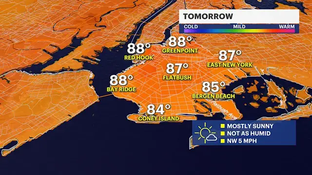 Video thumbnail for Very warm Wednesday expected; humidity will come down some
