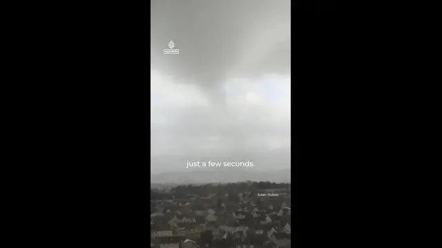'Video thumbnail for Rare tornado kills at least one person after toppling cranes near Paris'