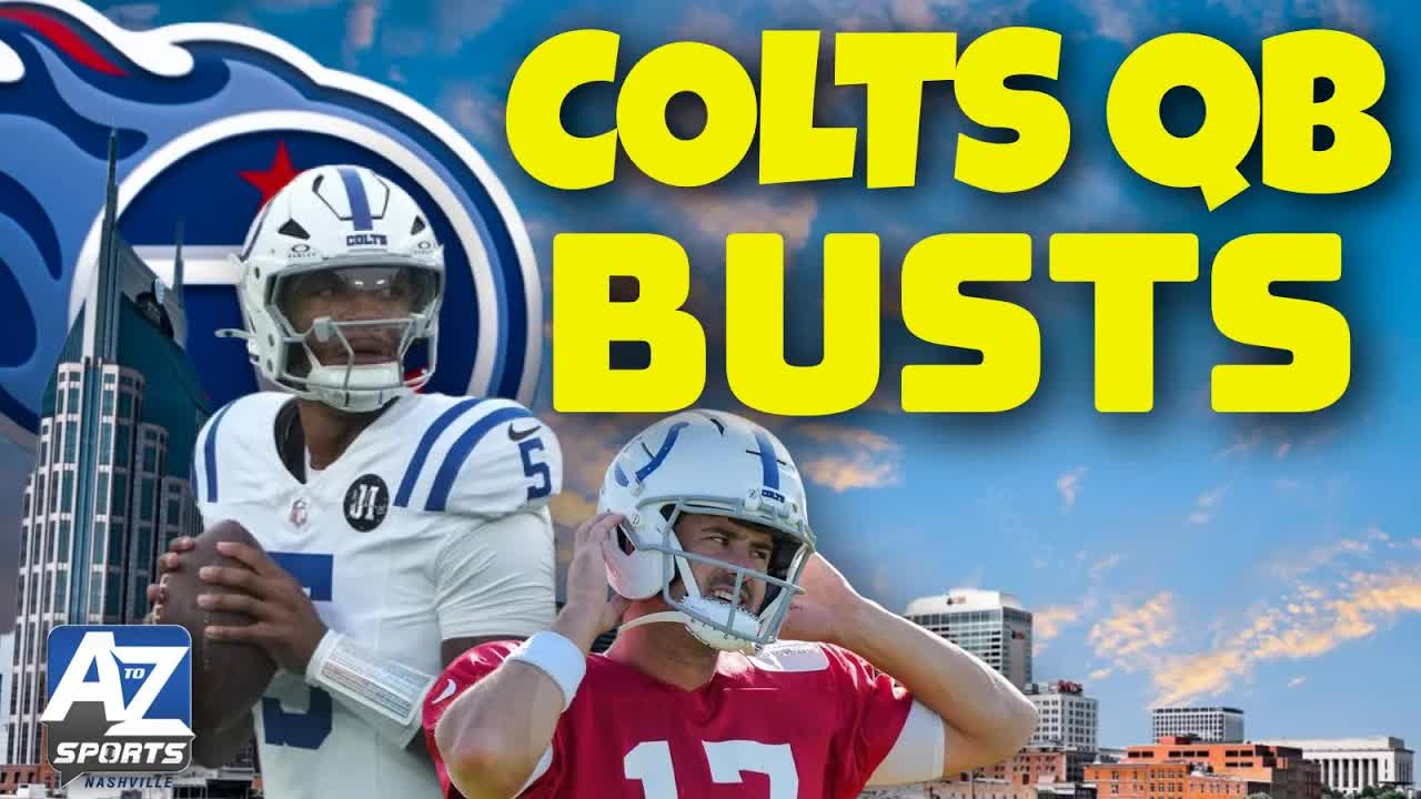 Video thumbnail for a to z sports nashville: colts qb crisis? daniel jones vs. anthony richardson analysis, nfl quarterback rankings & draft