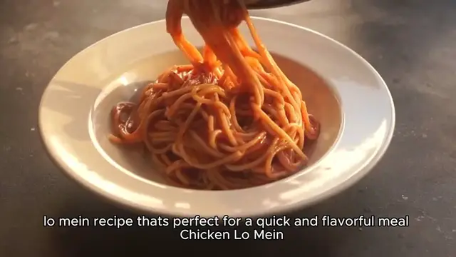 'Video thumbnail for Chicken Lo Mein'
