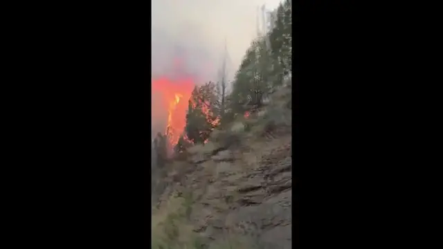 Video thumbnail for US Wildfires: Logan Canyon Fire In Utah.