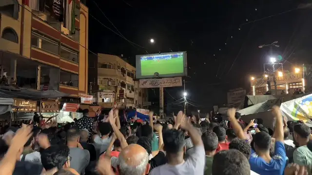 Video thumbnail for Deir al-Balah erupts in celebration after Egypt reaches World Cup Round of 16 (2).