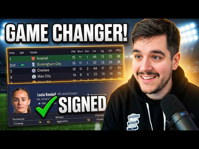 Video thumbnail for MASSIVE Women’s DOUBLE HEADER & TRANSFERS! 🔥 Building Birmingham City Women | FM26 On The Rise