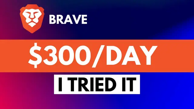 Video thumbnail for I Tried to Make $300 Per Day With Brave Browser (How Much I REALLY Earned)