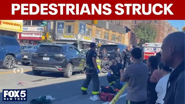 Video thumbnail for Multiple pedestrians hit by vehicle in the Bronx: 9 hospitalized
