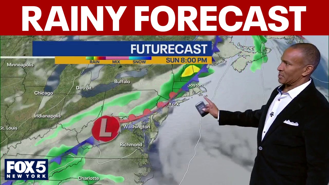 Video thumbnail for NYC weather forecast: Rain sets up for the weekend