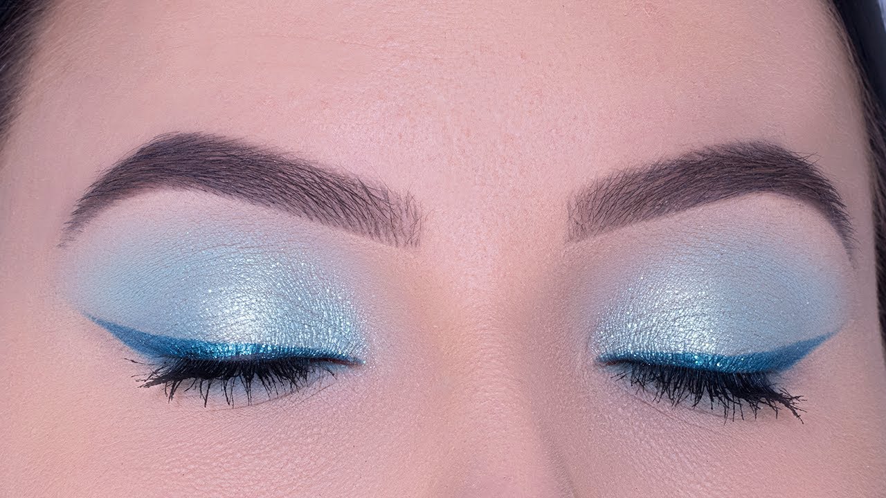 Video thumbnail for Soft Pastel Blue Eye Makeup Tutorial | Eyelook for Brown Eyes