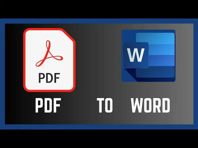 'Video thumbnail for How To Convert PDF Document To Word Document'