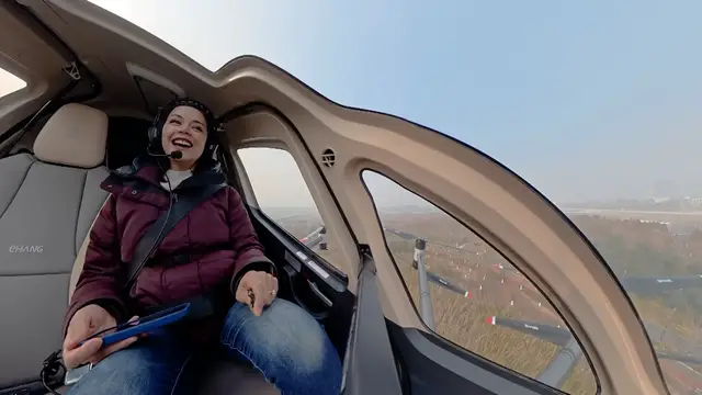 Video thumbnail for Al Jazeera reporter tries out pilotless drone taxi