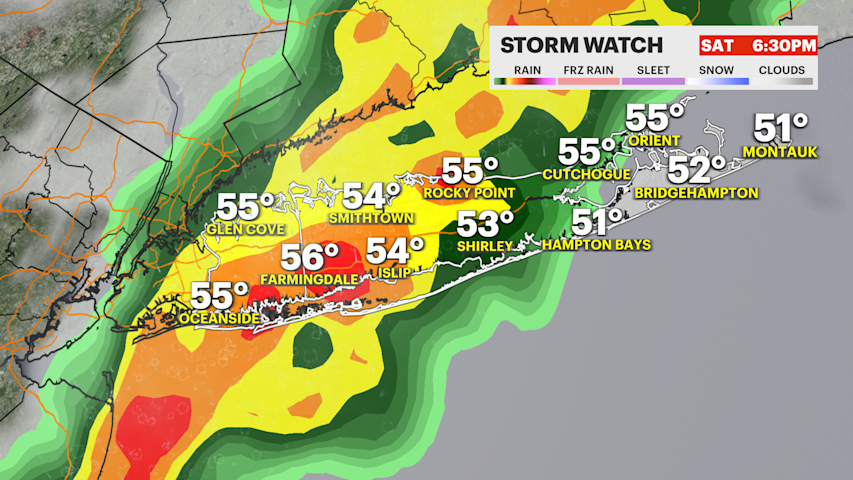 Video thumbnail for STORM WATCH: Steady rain and a thunderstorm can slow travel Saturday afternoon