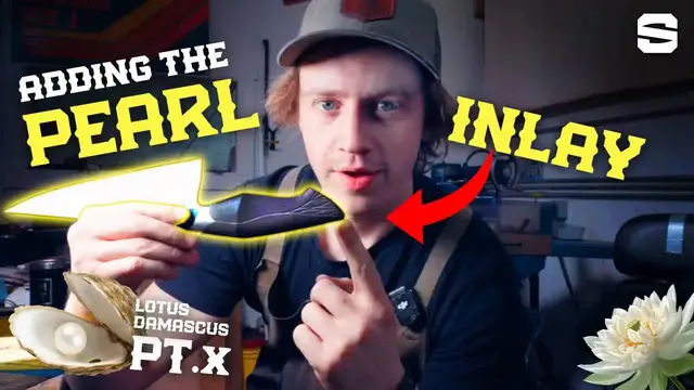 Video thumbnail for Will Stelter: lotus chef knife - carving embellishments, pearl inlay & handle shaping