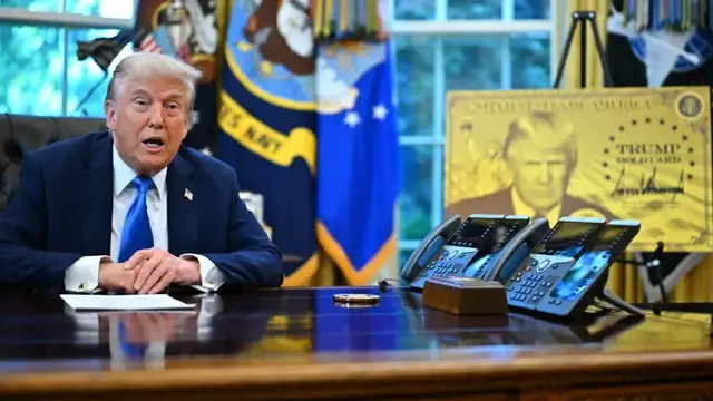 Video thumbnail for Trump's 'gold card' program goes live, offering US visas starting at $1 million per person