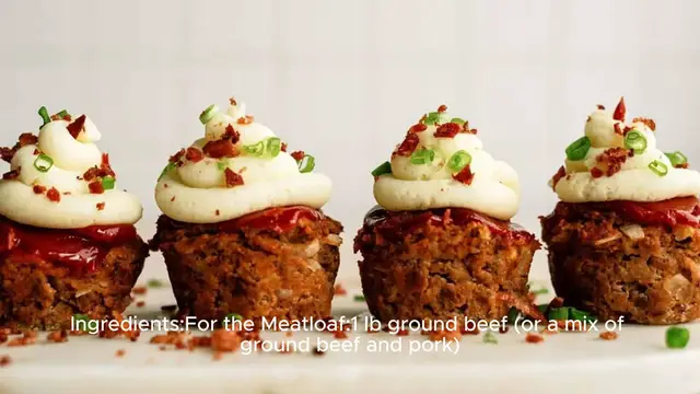 Video thumbnail for Meatloaf Cupcakes Recipe