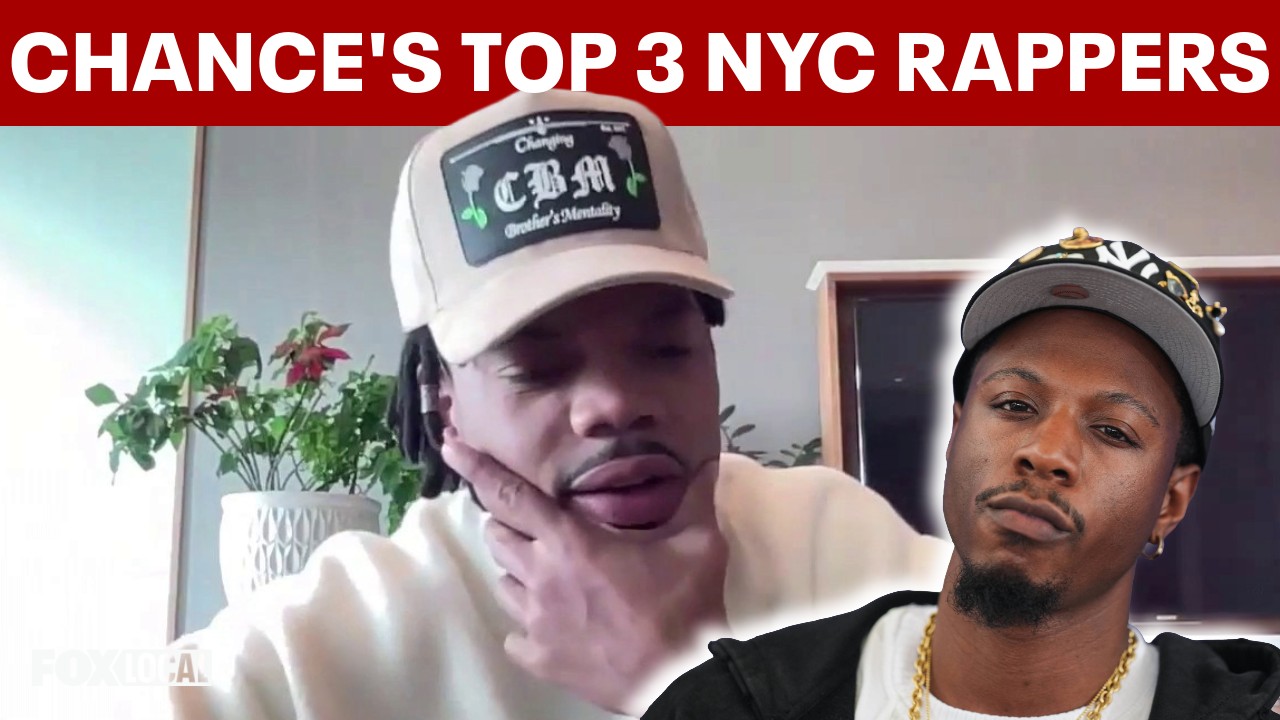 Video thumbnail for Chance the Rapper names his top 3 NYC rappers