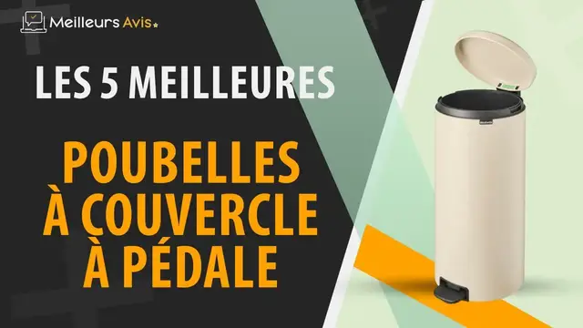 Video thumbnail for ⭐️ MEILLEURE POUBELLE À COUVERCLE À PÉDALE - Comparatif 2023