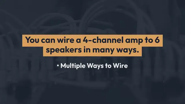 Video thumbnail for How To Wire a 4 Channel Amp To 6 Speakers-Two Ways