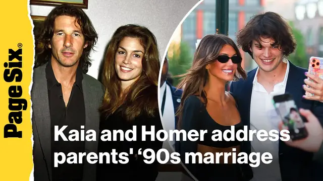Video thumbnail for Kaia Gerber and Homer Gere address parents' '90s marriage