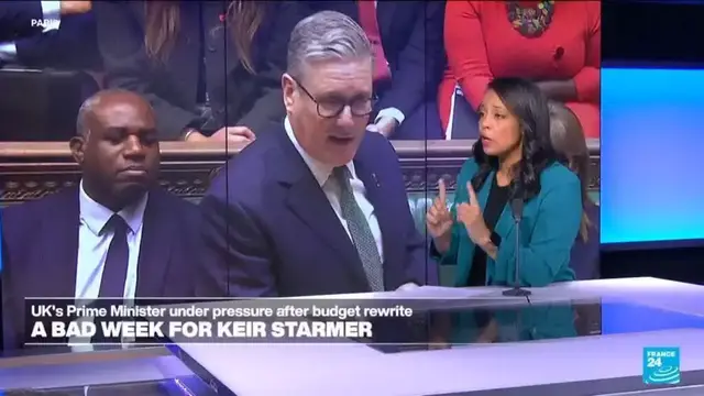 'Video thumbnail for UK's PM Keir Starmer under pressure after budget rewrite'