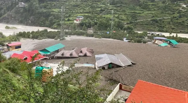 'Video thumbnail for At least four dead, dozens missing as flash floods hit north India village'