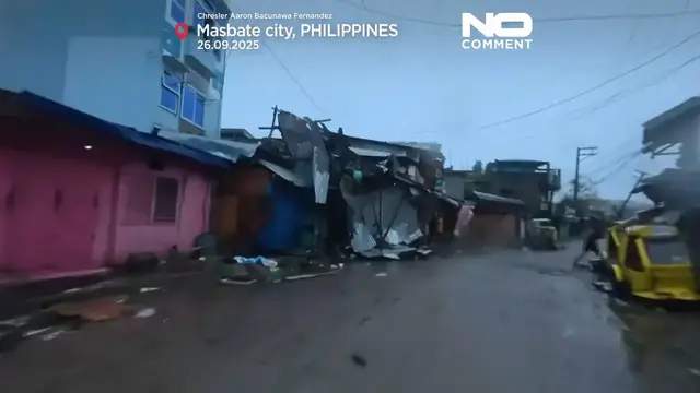 'Video thumbnail for Thousands evacuated as Typhoon Bualoi triggers flood and landslide warnings'