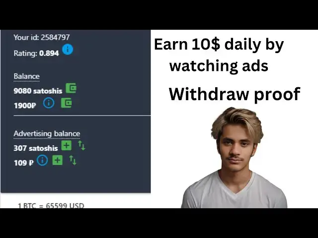 'Video thumbnail for Earn 10$ par day Instant withdrawal | withdraw proof'