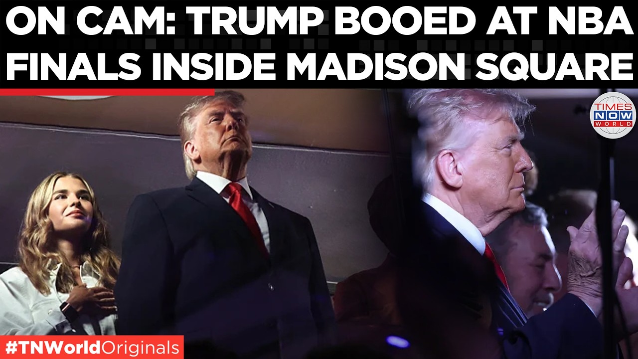Video thumbnail for Trump BOOED by NBA Fans at Madison Square Garden as Security Causes 2-Hour Waits for Knicks Game