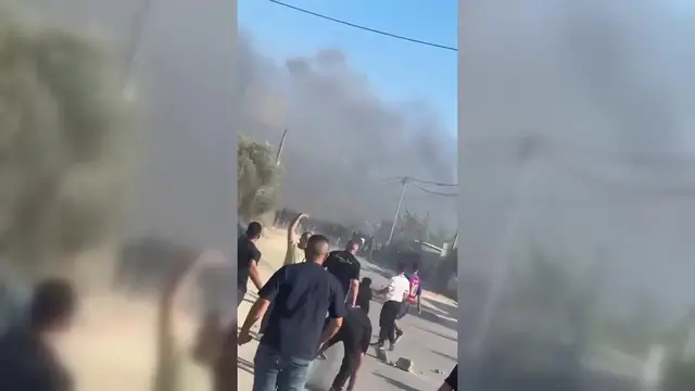 Video thumbnail for Palestinians Clash With Israeli Settler.