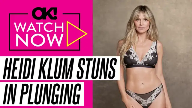 'Video thumbnail for Heidi Klum Takes the Plunge in Busty Dress for 'Project Runway' Finale: Watch'
