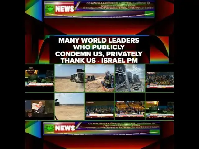 Video thumbnail for Many World Leaders Who Publicly Condemn Us, Privately Thank Us - Israel PM