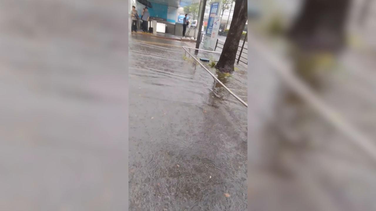Video thumbnail for France: Tropical Storm Jangmi makes landfall in Japan, triggers flood warnings, travel disruptions.